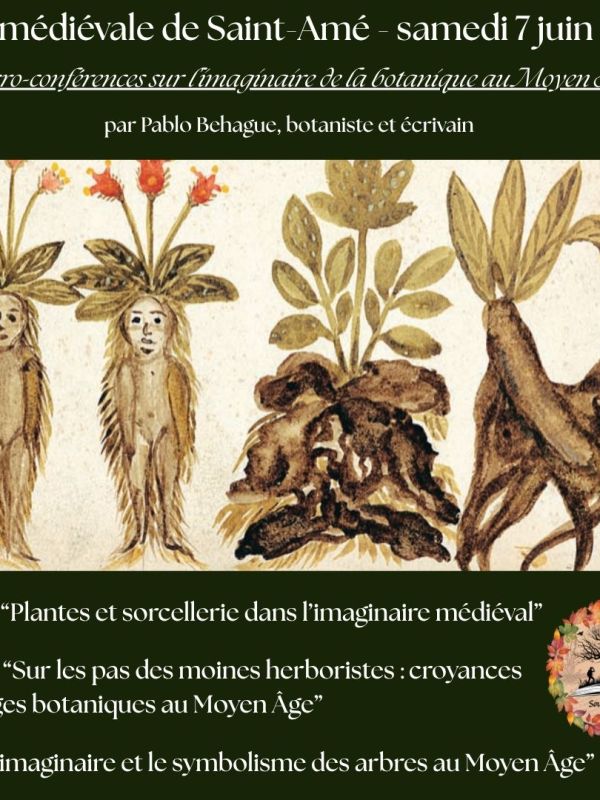 Micro-conférences sur l&rsquo;imaginaire de la botanique au Moyen-Âge à la fête médiévale de Saint-Amé&nbsp;(88)