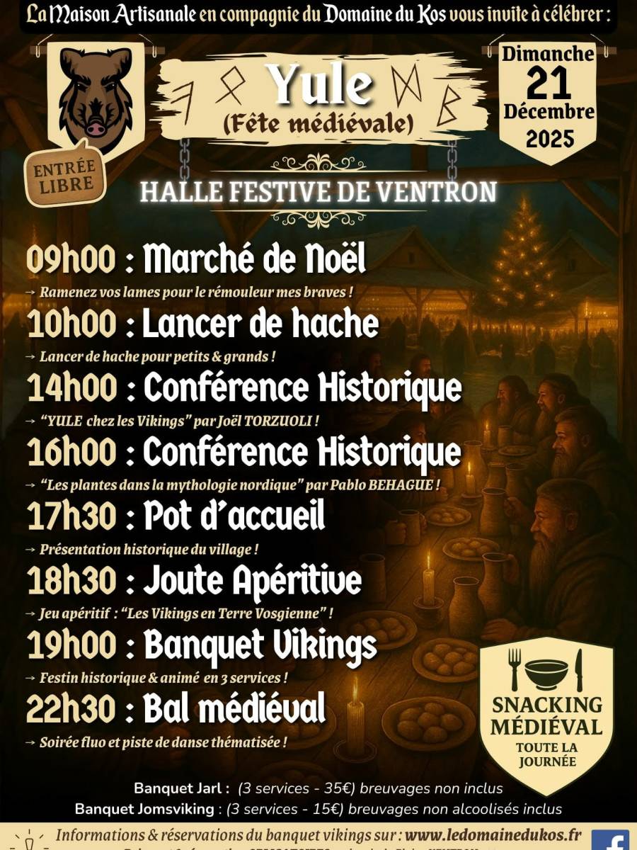 Conférence du solstice hivernal : &laquo;&nbsp;Les plantes dans la mythologie nordique&nbsp;&raquo;.