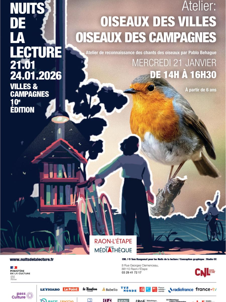 Atelier d&rsquo;initiation à la reconnaissance des oiseaux par la vue et le&nbsp;chant